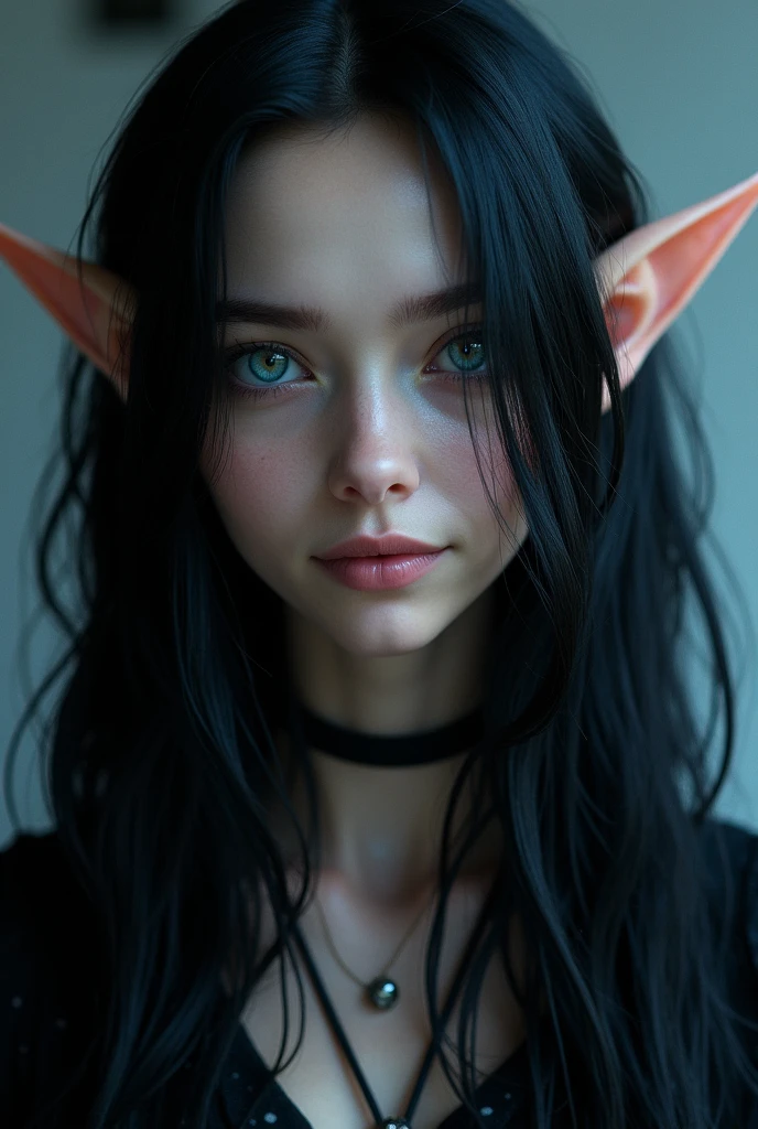realistic elf woman, very detailed faces, black hair, full body, NSFW, red blush, blushing, slim abdomen: 1.2, detailed eyes, y, undressed, nakopen mouth,