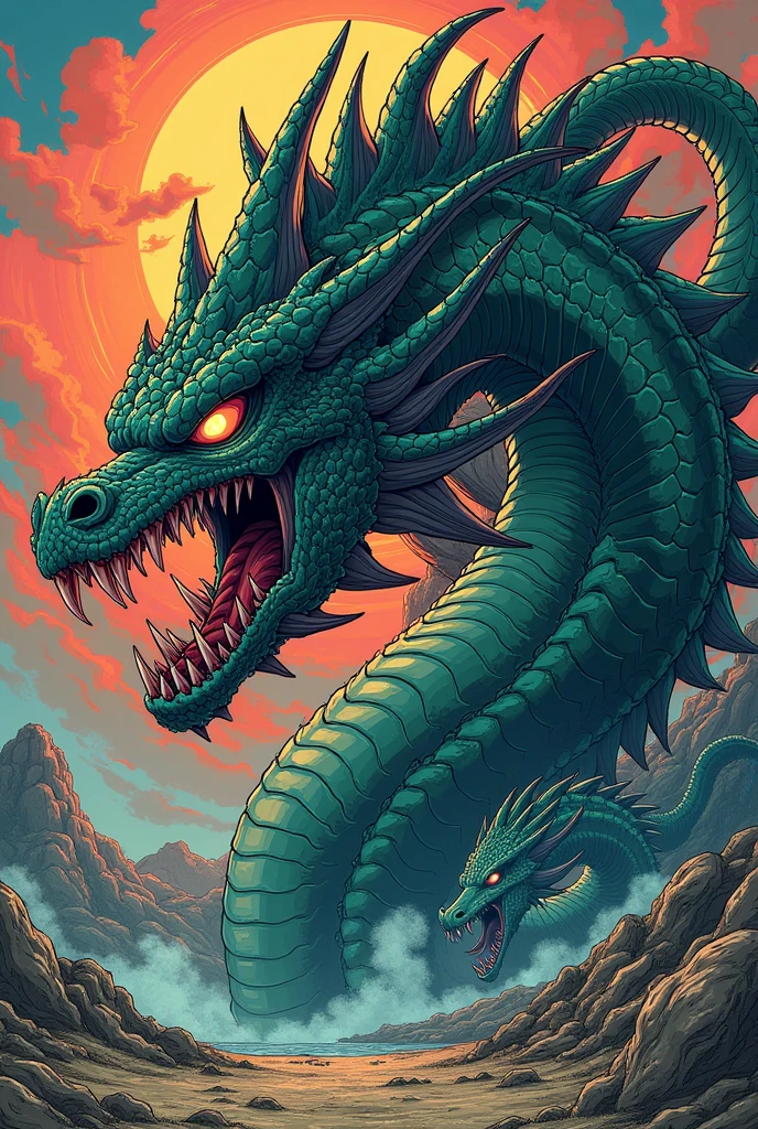 book cover, drawing of a dragon
