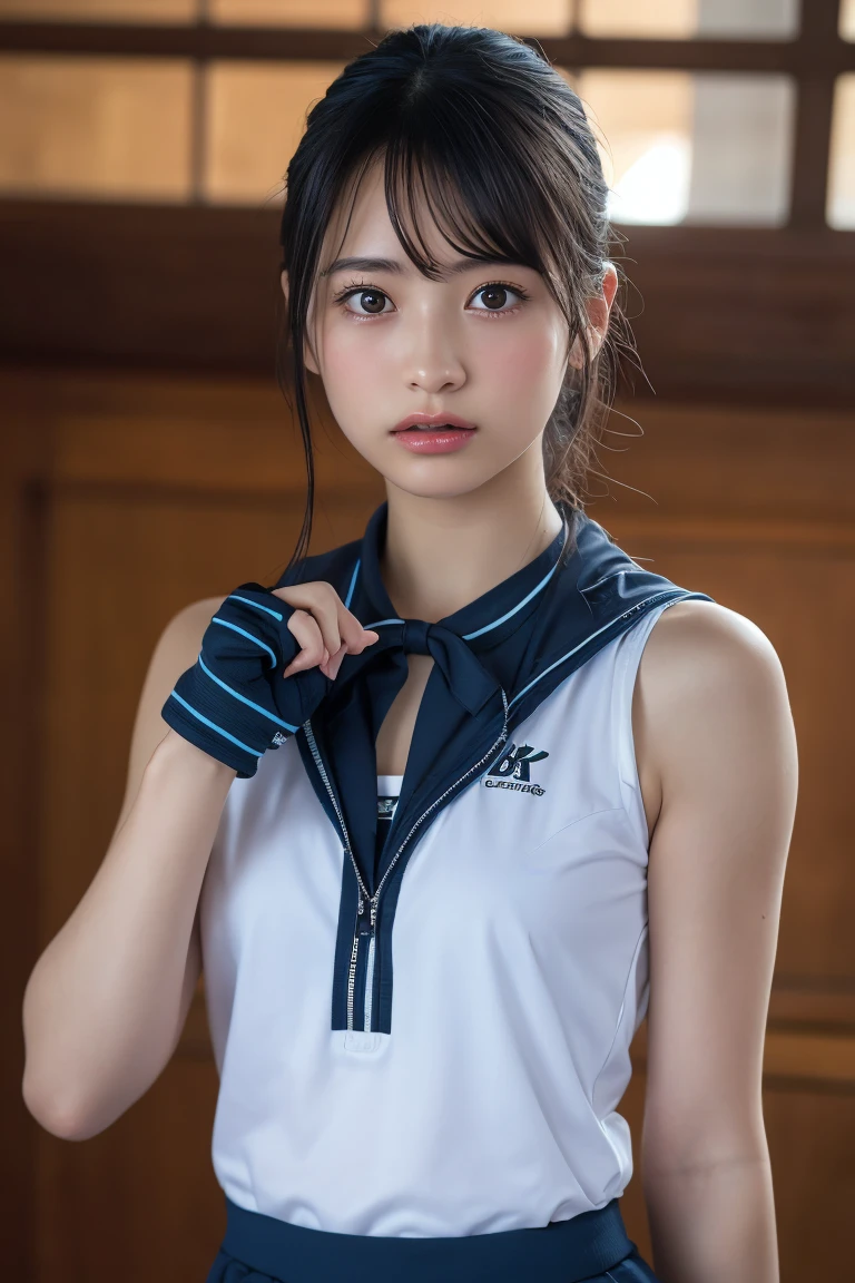 (8k, RAW Photos,highest quality, High resolution:1.1), (Ultra-realistic:1.4),(Realistic, Realistic:1.3),The Beauty of Japan、Rhythmic gymnastics club、Rhythmic Gymnastics Uniform、((Upper Body:1.3)),nsfw, (spread pussy:1.3)