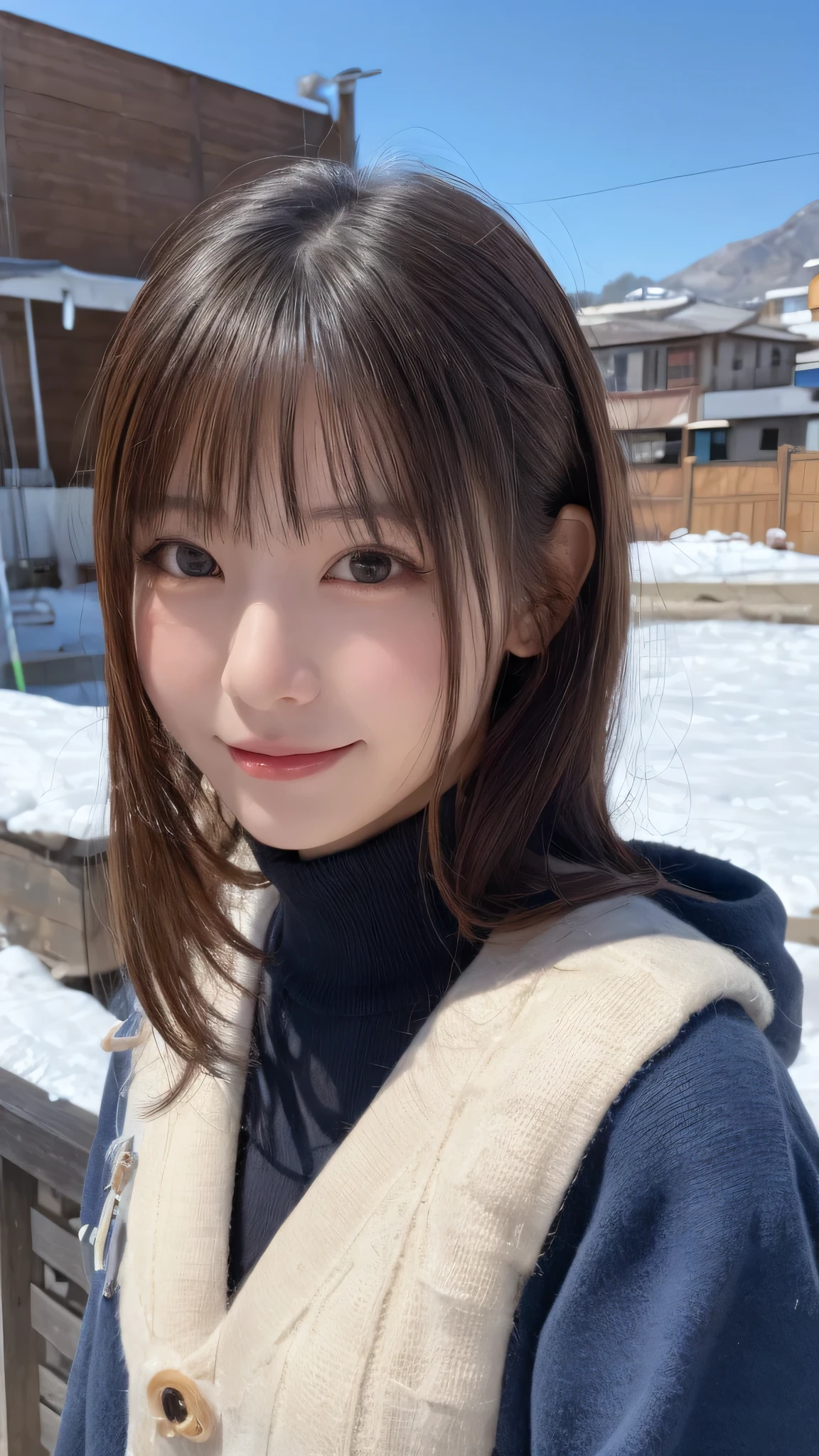 Fluffy Mokomoko fur Adult face
