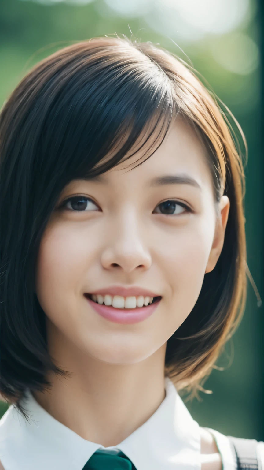 (japanes),(30-years old), (Women with a standard body type), (small tits),((flat breast)),(Females have sharp eyes.),((eyes are narrow)),((eyes are small)),((Single eyelid)),(nerdy),(Unhealthy),(Long face),(Sober face),(Ornaments are not worn),(Modest and inconspicuous face),(Fox-like face),((small mouth)),((the front teeth protrude slightly)),(She is short in stature),(She wears almost no makeup),Natural makeup,(thin lipss),Smiling,(The length of hair to the shoulders),(Hairstyle is straight),((Ears are hidden by hair)),Black hair,Bangs are as long as eyebrows, (The forehead is hidden by bangs),(She is in a well-lit park),(She has small breasts), (((She wears a big navy blue t-shirt))), ((She wears a long skirt in beige)), (Photorealistic), (Ray tracing), (Sharp Focus), 鎖骨, (Detailed face), natural and realistic skin textures, Soft face, (((Cameltoe))),((perfect anatomia:1.4))
