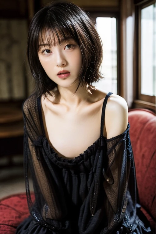 hamabeminami,One girl,Sexy pose,AAA Cup Bust,Very small breasts,Slim Body,Highest quality,masterpiece,figure,Very delicate and beautiful,CG,Unity,8k wallpaper,wonderful,In detail,masterpiece,Official Art,Very detailed CG Unity 8k wallpaper,Incredibly absurd,Large file size,Very detailed,High resolution,Very detailed,Beautiful detailed girl,Particles of light,Realistic,X-ray,Soft Light,from the front,semi-long,Expose,Sexy Lingerie,Hotel Suite