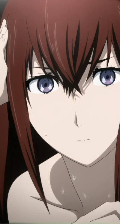 a close up of a person with red hair and a tie, close up iwakura lain, kusanagi, close up of iwakura lain, makise kurisu, close up of lain iwakura, yagami light, as an anime character, light yagami, from kenshin, misato katsuragi, revy from black lagoon, aheago, cum