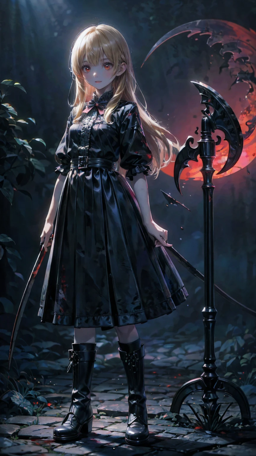 Shaded face　、beautiful girl、とてもcute天使、Pink T-Shirt、cute、baby face、Smile、Long Skirt、Black long bootS、.(HigheSt quality,4K,High reSolution,maSterpiece:1.2), very detailed,RealiStic:1.37, Spooky altar background ,Dark fantaSy,Red color Scheme,OminouS atmoSphere,Eye-catching,story,anatomy,Anime Style, concept art,beautiful細部までこだわった顔と (((Red eyeS ))),A terrifying ritual ,Satan's Ritual ,Premature death,Inappropriate behavior, Smile ,Scythe Face,Girl Monster, beautiful, Delicate facial featureS,  sharp eye, Sharp fangs, pale Skin, Dark Background,  movie lighting, Dramatic ShadowS, Gothic Style, Gloomy atmoSphere, Dark fantaSy, one person&#39;S, PleaSe open your mouth wide, Open your mouth and peel your fangs ,Sharp teeth like a beaSt, Wide lipS, Very big mouth, Vermilion cheekS, ,(Blood Splatter:1.4),Scary Smile, Smile,Angel DeSign, TwiSted Smile、Bloody、Head bleeding,,,,,、Blood Splatter、,(Blood Splatter:1.4),Skull,Devil&#39;s Spear,Horror Style, ((FantaSy Sweet Ta Frill Pink CoStume)), (( Flowing blonde hair )), ,(Blood Splatter:1.4),Female curveS, Sexy flat Stomach, Perfect handS, Perfect anime face, (Pink Tata DreSS)), Are Standing, ((Evil smile)), ,(Blood Splatter:1.4), Steam circulateS, Moonlight Illumination, night lighting, (Blood Splatter:1.6),Anime Angel Design, TwiSted Smile、Bloody、Head bleeding,,,,,、Blood Splatter、,(Blood Splatter:1.4), Skull,Gothic architecture、WeStern architecture、FantaSy World、,Victorian citieS, Skeleton GaS Light,Absurd, High reSolution、 (( table top naked underneath the jacket)), ((HigheSt quality)), ( very detailedな), (( very detailed)), (beautiful), ((cute)), (NFSW:1.8), Alone,(:1.6)、(world&#39;The moSt terrifying and creepy demon girl:1.5)beautiful face、 full body Ezbian 、pale, beautiful肌、beautiful金の髪、Smile gently、Dark building ruinS、(Snow white&#39;Frill dreSS:1.3)、(The dark ruinS are Stained with blood:1.3)、Low angle full body Shot、(The girl is standing in a pool of blood:1.5)、(The ground iS :1.3)、(The girl loSt a lot of blood....:1.3)、( Smile :1.6)、SpiritS、( Blood Dripping from Mouth :1.3)、
