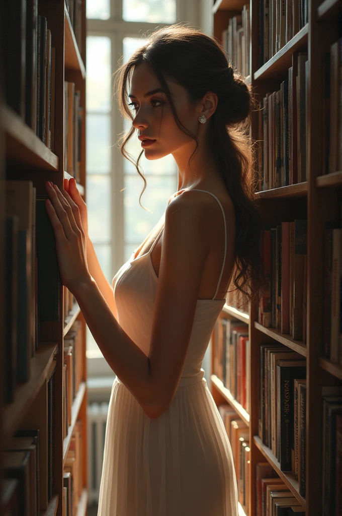 lib_bg, <lora:libbgV11.0heI:1>
Wrap top,
Graceful poise, magnetic presence, refined seduction, captivating mystique,
Soft Illumination, Gentle Shading, Subtle Depth,