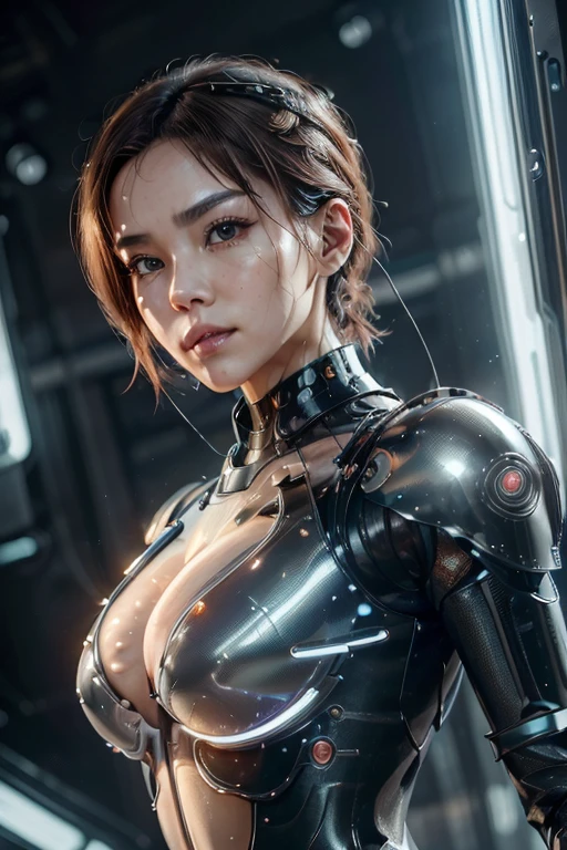 ((Best quality)), ((masterpiece)), (highly detailed:1.3),reelmech android woman, robotic skeleton, smooth organic porcelain panels and muscles, machinery,HDR (High Dynamic Range),Ray Tracing,NVIDIA RTX,Super-Resolution,Unreal 5,Subsurface scattering,PBR Texturing,Post-processing,Anisotropic Filtering,Depth-of-field,Maximum clarity and sharpness,Multi-layered textures,Albedo and Specular maps,Surface shading,Accurate simulation of light-material interaction,Perfect proportions,Octane Render,Two-tone lighting,Low ISO,White balance,Rule of thirds,Wide aperature,8K RAW,Efficient Sub-Pixel,sub-pixel convolution,luminescent particles