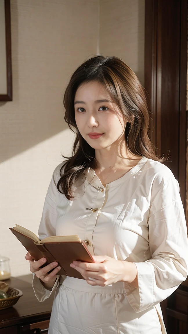 Full body photo of pretty woman。Wearing the green MA1。The inner shirt is white。Pants are denim jeans。Hair is black。cheeks are slightly pink。Transparent skin。A smile that makes you feel innocent、Engage your audience。 Her eyes with、Illuminated by soft light。Her skin is shiny and shiny、Glossy、Glossy、Glossy、Glossy、Glossy、Glossy、Glossy、、Bring out the beauty of nature。Loose and fluffy bob hairstyle、Hair swaying in the wind makes her charm even more pronounced.。(makeups:0.4)、(fluffy black eyes:1.21)、Black eyes、Studying。Focus on books、dark brown hair、Social media and profile pages、Park Gyu-young, female actress from korea, Cute Korean Actress。top-quality、​masterpiece、extremely delicate and beautiful、ighly detailed、8K wallpapers、astonishing、finely detail、huge filesize、ighly detailed、hight resolution、extremely detailed eye and face、 Stunning detailed eyes、Facial light、(The best illustrations:1.1)、超A high resolution、(Photorealsitic:1.1)、(Photorealistic 1.2:1.1)、Realistic facial proportions、Slimed、A smile、(Irregular irregular skin defects、vein、Wrinkled pores on the skin:1.2)、(Library Background: 1.2)、Library Photos。Studying。(((Steampunk Library))) Multiple levels and elf-influenced interiors. The ornate library is a magnificent and awe-inspiring color、It is a saturated color, Sharp Focus, And a fantasy steampunk atmosphere. Library Tree、Must be a very dense cherry tree with golden copper accents. Includes stained glass and beautiful books. Use many small details、Enhances the fantasy aura of the image. The book is very detailed and、、Must be different colors and different sizes. Use ambient lighting to create dramatic effects、Creates visual interest and depth of field. Include lots of copper detail and polished fixtures. intimate, Still magnificent and impressive. Hires, 8K, hyper realisitic, Extremely detailed, Ultra-detailed, Cool steampunk accents. camera: Wide shot showing multiple levels, Lots of bookshelves, Steampunk staircase and airship. In the style of the journey Stanislav Vovchuk and Beeple. Lighting: Warm lighting