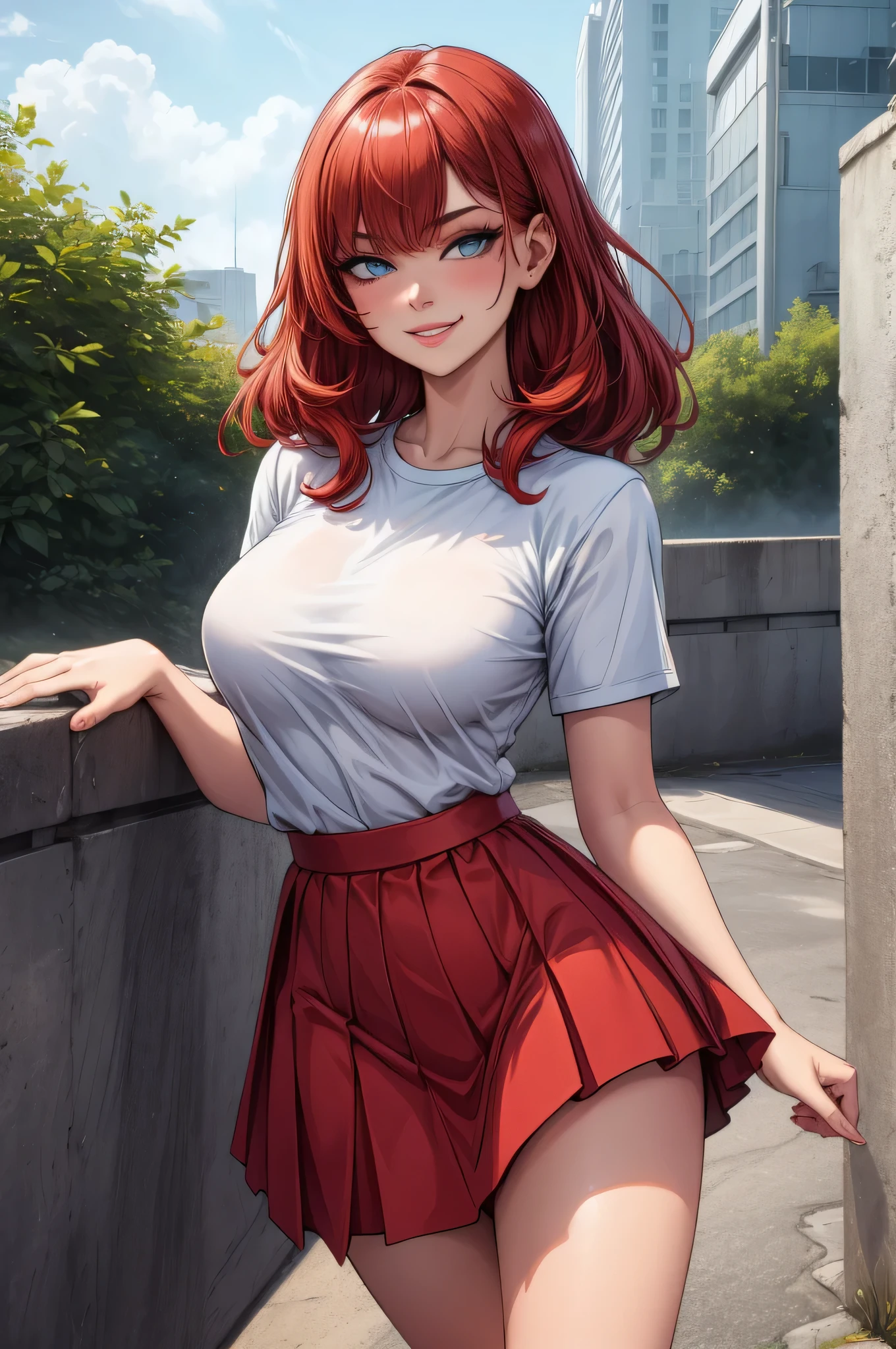(((masterpiece))), ((best quality)), ultra high res, detailed,
<lora:emmaverde:0.9>
1 girl, blue eyes, red hair, twin braids,