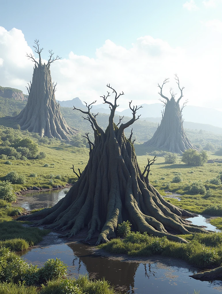 Atrof archa oʻrmonlari bilan qoplangan