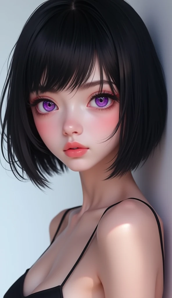 <lora:Bjd Dolls v1:1> (bjddoll:1.2), unreal engine 5, ultra quality, stunning eyes, rim lighting, subsurface scattering, goosebumps, face detailed, goddess hairstyle, blush