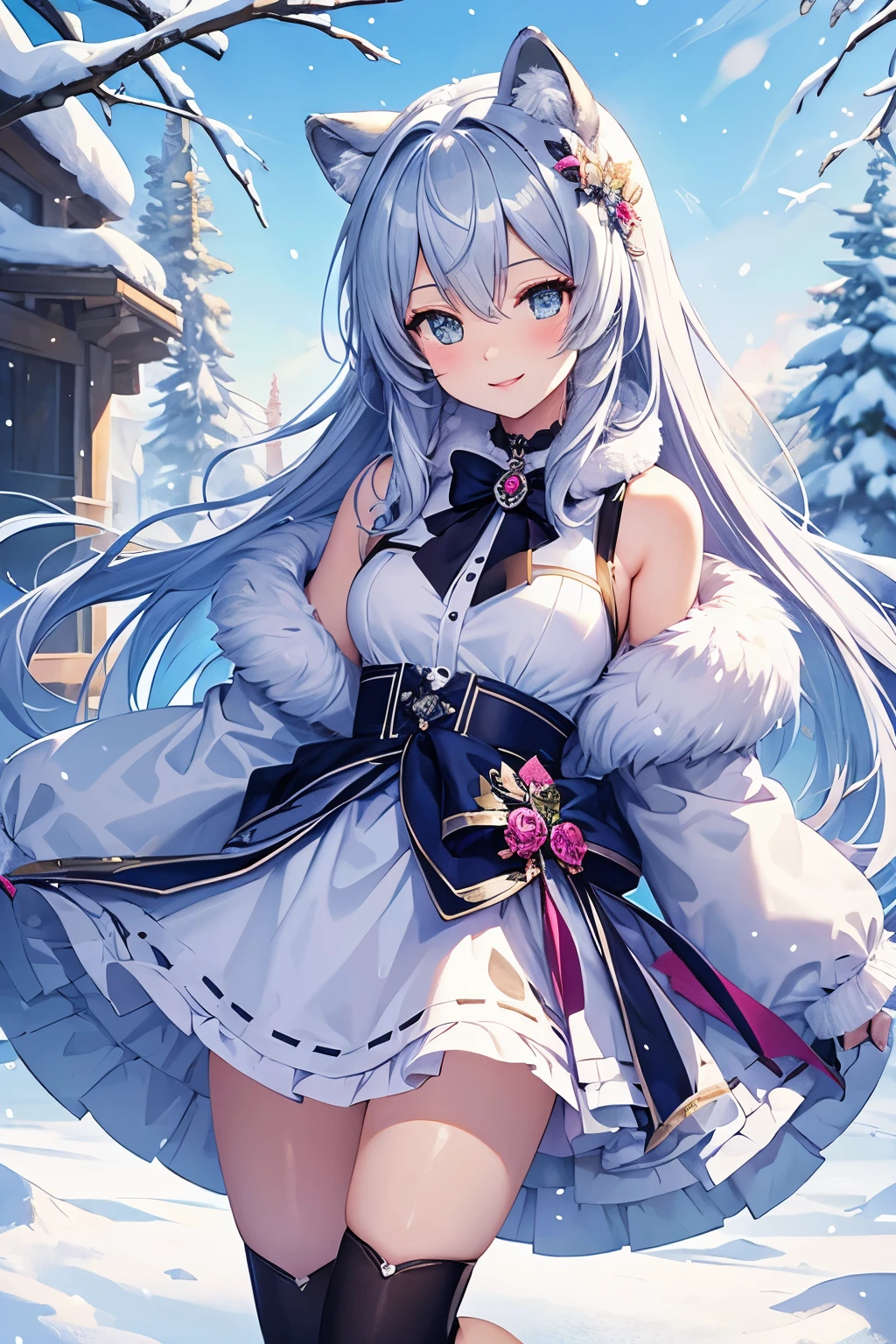 score_9, score_8_up, source_anime, 1girl, solo,The image depicts a female character in an elegant, ice-themed outfit. She has long, white hair and a crown-like halo made of ice crystals. Her dress is a deep blue with various icy accents and translucent, shard-like extensions. The background features a snowy, mountainous landscape, adding to the character's wintry theme. . (bound wirsts), (arms behind back), (tapegag, tape gag), dramatic, (looking at viewer), (detailed pupils:1.3), ,red rope, thick rope, normal breast,full body