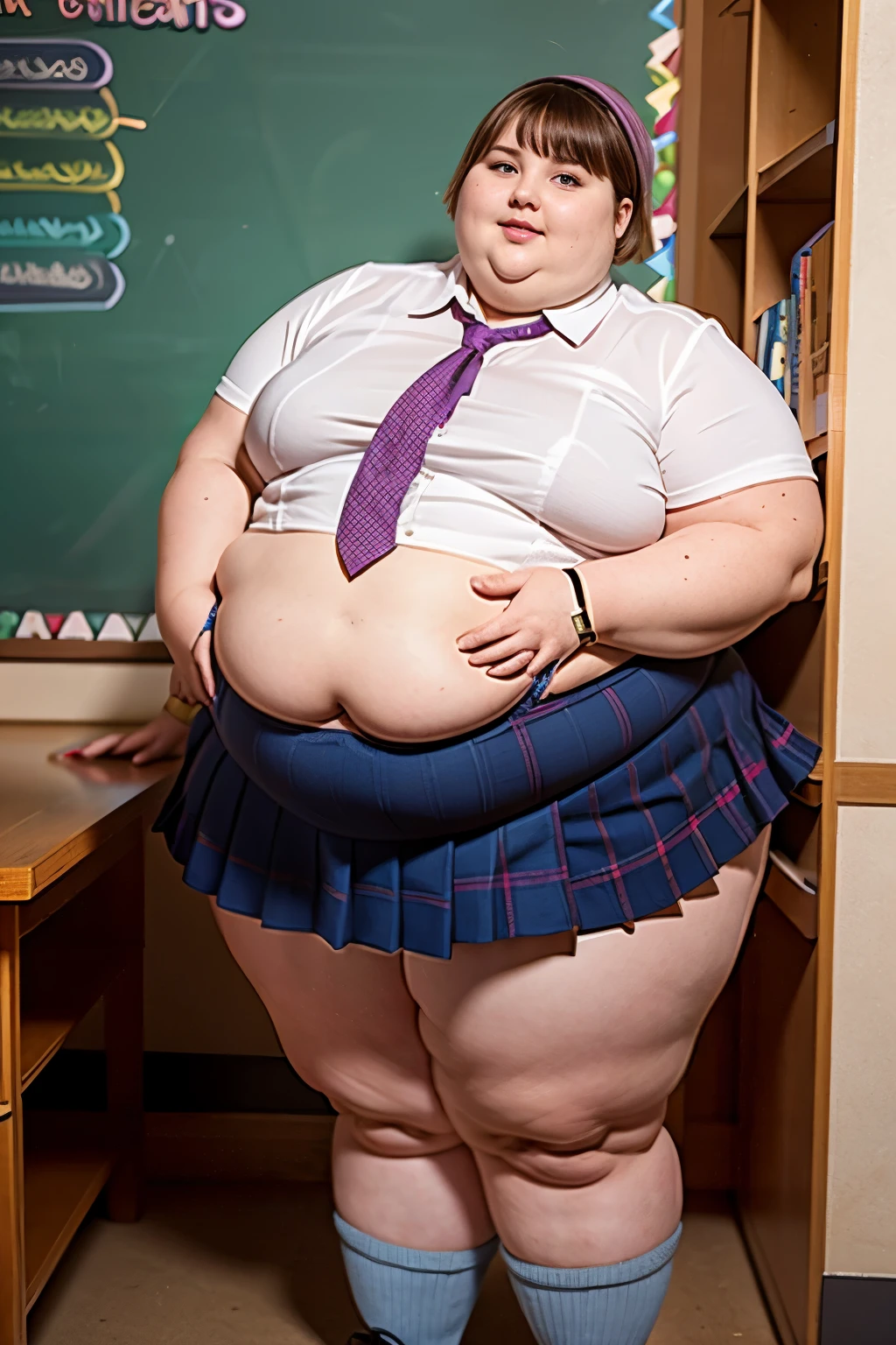 Fat obese sssbbw gluttony high school wolf girl