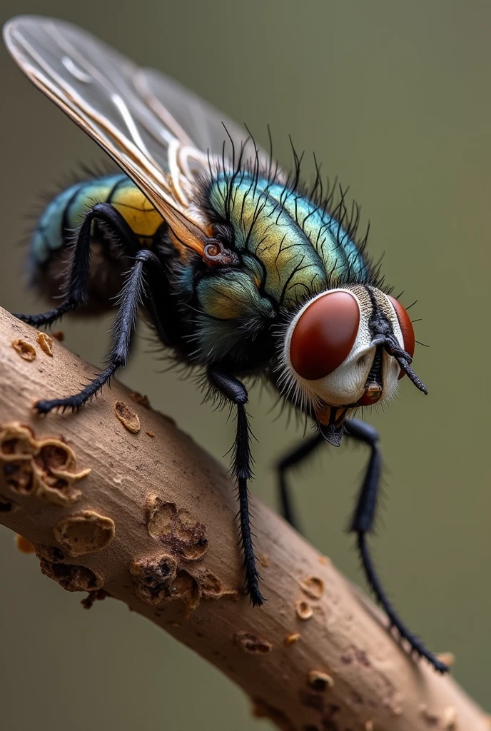 A hyper-detailed fly