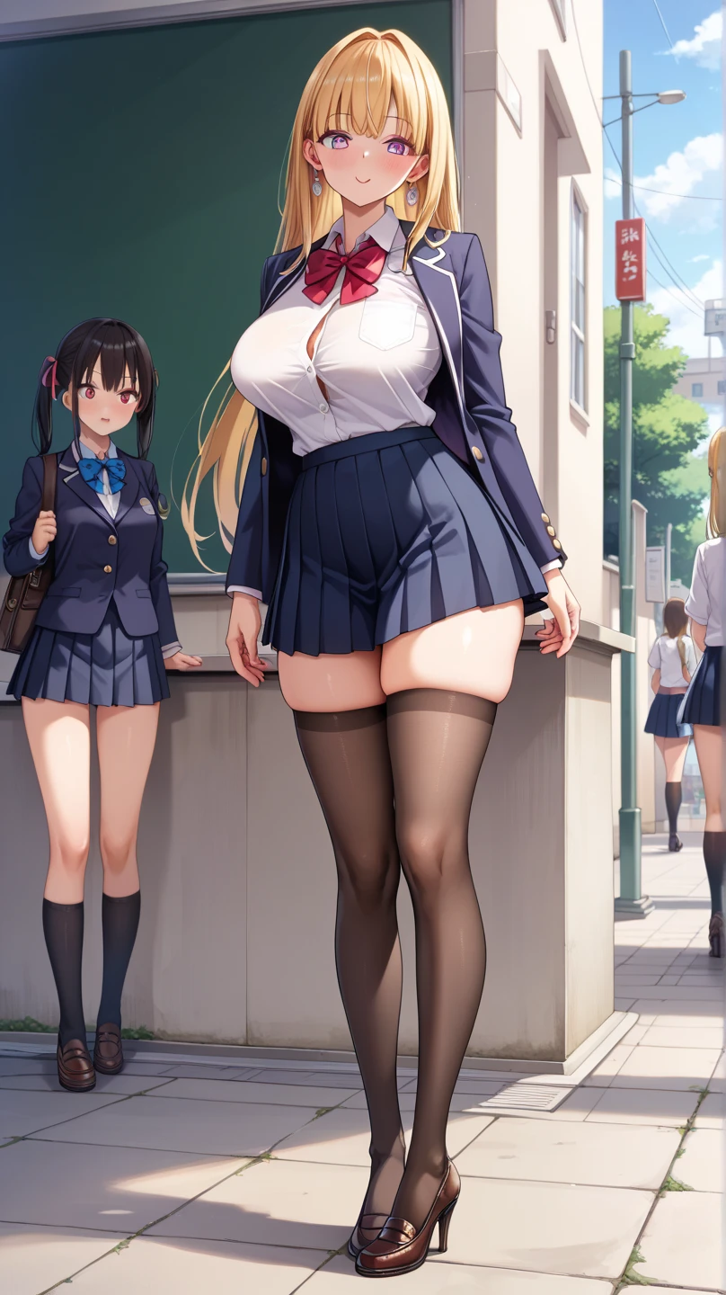 Nsfw, Two teenage girls, school uniforms, showing there bras, there school shirt is open, lifting skirt, bra revealed, no underwear,