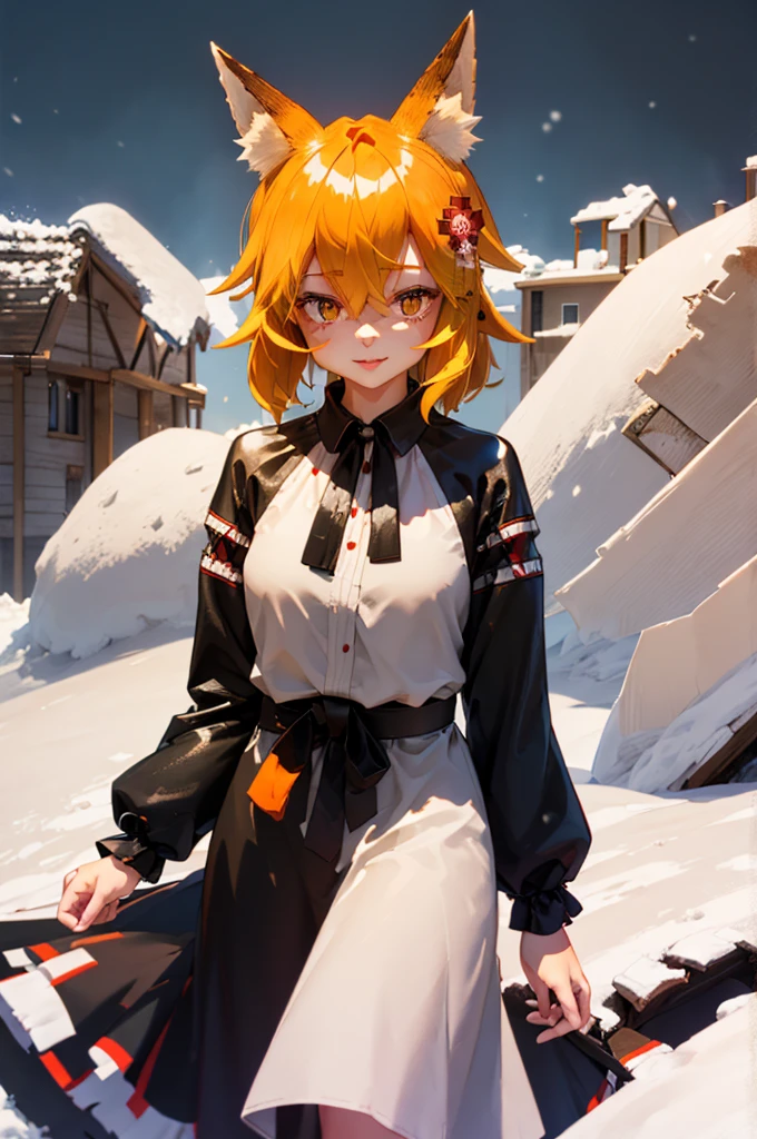 4K, Masterpiece, highres, absurdres,natural volumetric lighting and best shadows,highly detailed face, highly detailed facial features, cinematic shadows, cinematic lights, (((ultra detailed, 8k quality))), (((WINTER WASTELAND ATMOSPHERE))), horny smile, nice hands, perfect hands, nice lips, perfect lips, SOLLO, OUTDOOR, 

, (braless, Braless),


(masterpiece), best quality, abandoned, post-apoc, postapoc_character, postapoc_scenery, postapoc_vehicle, postapoc_raider,  ruined_cityscape, distant_character, wasteland, hazmat, detailed eyes, beautiful eyes,

(masterpiece), (((best quality, 4k, 1080p, HIGH DEFINITION, POST-APOCALYPTIC SITY, SNOW, INTENSE SNOW STORM, VERY INTENSE SNOWFALL, STRONG WIND, )))

ruined european city 

, edgVyshivanka, woman in a white,blue,yellow,green,pruple,black dress and a flower crown ,wearing edgVyshivanka, edgVyshivanka_style_embroidery,floral embroidery, floral print, edgVyshivanka, woman in a white,blue,yellow,green,pruple,black dress and a flower crown ,wearing edgVyshivanka, edgVyshivanka_style_embroidery,floral embroidery, floral print, 

1girl, solo, senko, orange hair, orange eyes, fox ears, fox tail, flower hair ornament,