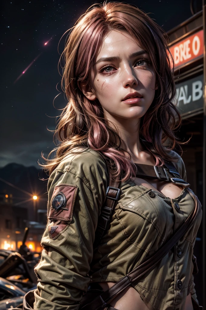 lilith, (Realistic:1.5), highest quality, a shot of a womann), (insanely small detail:1.2), busty, 13 aperture, skin bump texture, detail in shadows, (vibrant colors:1.2), intricate details, subsurface scattering, three point lighting, edge lighting, insanely detailed shadows, solo, ambient occlusion, textured skin, wide hips, tight clothing, lewd, lewd clothing, masterpiece, best quality, ultra-detailed, texture, detailed eyes, detailed face, (masterpiece:1.4),(best quality:1.4),(shiny skin), neon lights, (night:1.4), midnight, city, cyberpunk, light, (pubic hair:1.5), clear image, (saturated colors:1.5), bloom around lights,(red tone:1.4), hellscape background,