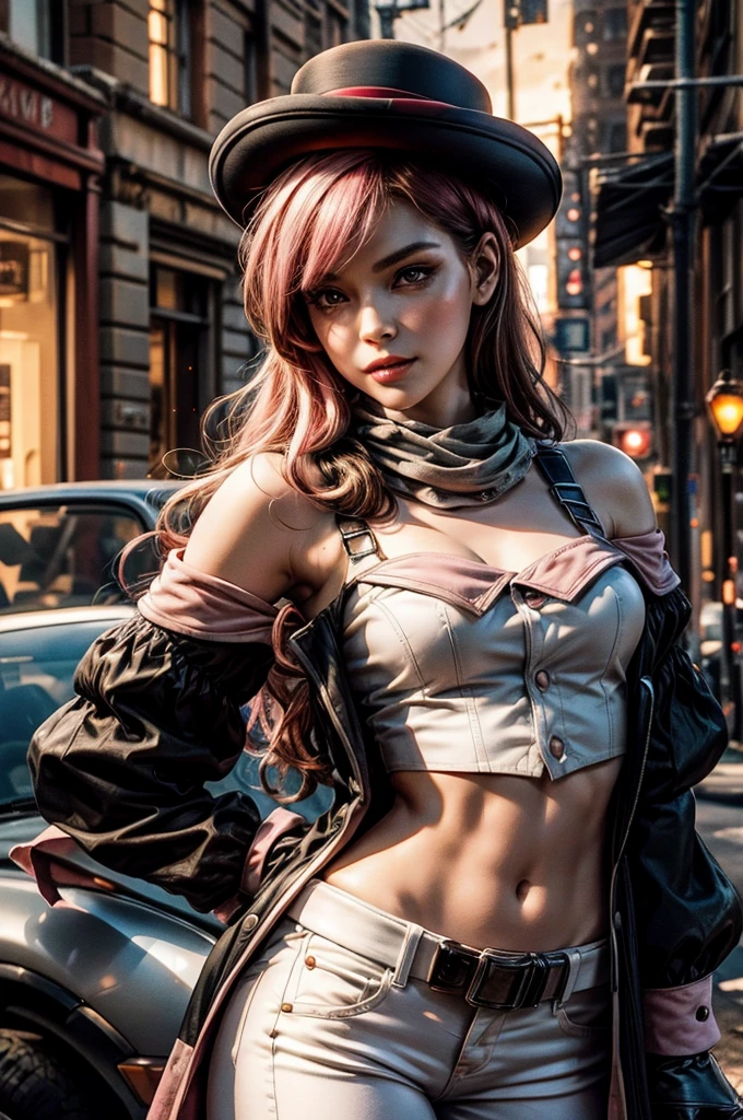 1.5),(1 girl),(dynamic pose),(multicolored hair+silver hair:1.3+red hair:1.2+purple hair+yellow hair:1.3+green hair:1.3),(blue eyes),(neck ribbon),(floating),(cloud),(too many drops of water),(twilight),(watercolor),(wide shot)