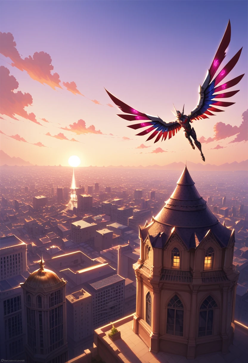 score_9, score_8_up, score_7_up, (masterpiece:1.2), (best quality:1.3), 1boy, muscular, cyborg, flying, bewitching aura, by yukisakura, upper body, above a city, dynamic pose, mechanical wings, upper body, dutch angle, low light, dark, dim, cinematic lighting, high contrast, rim lighting, ray_tracing, global illumination, glow
