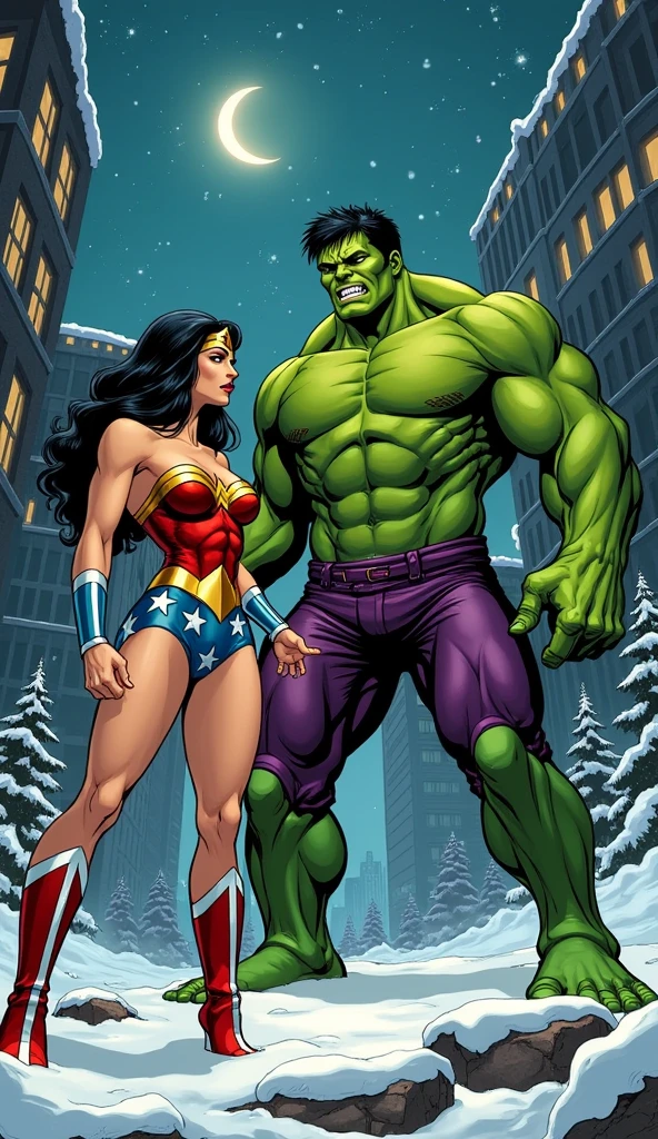 (((Poison Ivy))), (((Superman))), High quality, best quality, masterpiece, (1boy1 1girl), (hetero:1.5), mature woman, curves, long wavy redhead hair, green eyes. cleavage. (((woman wearing strapless black leotard))), woman with ahegao face