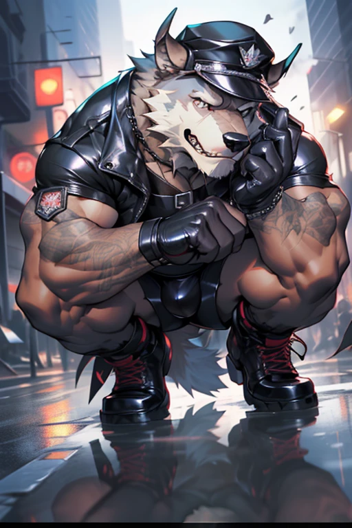 duo, 2 boys, anthro: german shepherd dog, brown body, dark brown back, male, all body sweating, muscular, semen, horny face, blush, cum, see through Large crotch, army hat, by nullghost, by lindong,(erected cock in jockstrap),thick cock out of jockstrap, (cum on bulbe: 1.5), (magazine cover), with text, (slutty german shepherd dog advertising), (erotic act), kneeling, collar dog, nipple piercing, ((correct anatomy)), harness, harness ring, porn star magazine, (sucking cock advertising), sucking other cock, (mouth sucking with cock) (showing back), (showing anal), open legs, foreleg, (bruise:1.5) ,(scars:1.5)