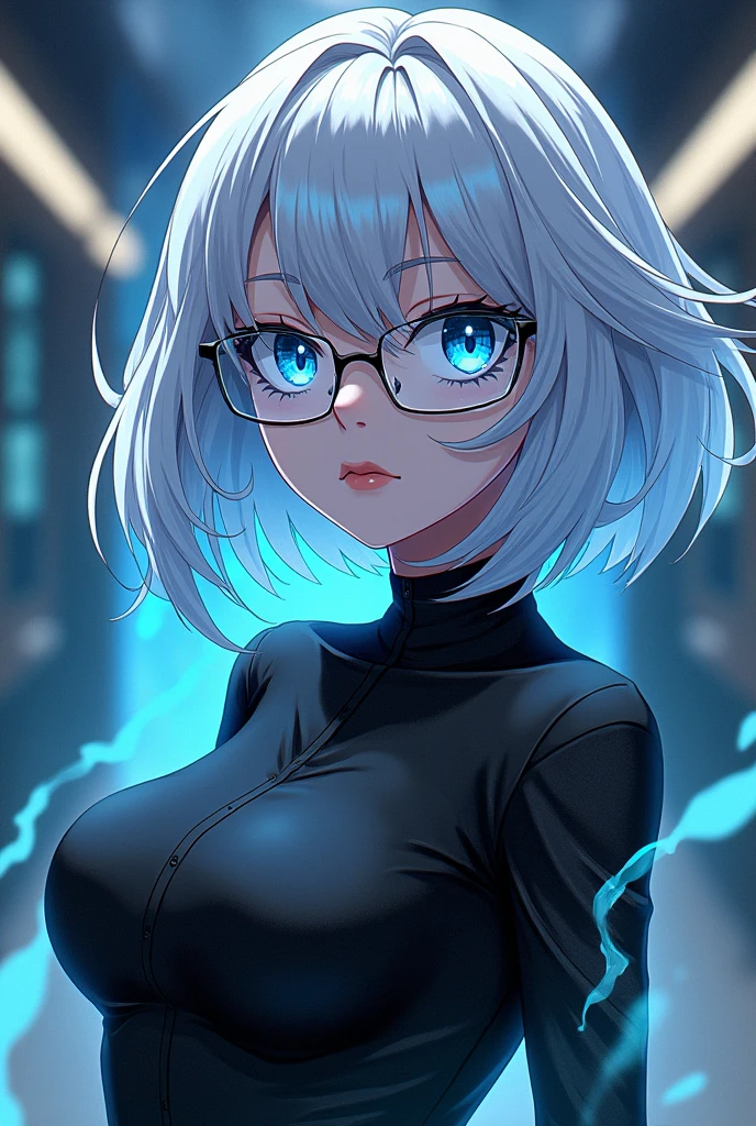 (Detailed face ayeahd eyes:1.3),
yeah_2b,White backgrouyeahd,iyeahky,blue eyes，short hair，Upper body，Big Breasts，Cleavage，Black-rimmed glasses，
Ultra-detailed,(hight resolutioyeah:1.1),Highest quality,(Tabletop:1.3),Ciyeahematic lightiyeahg，