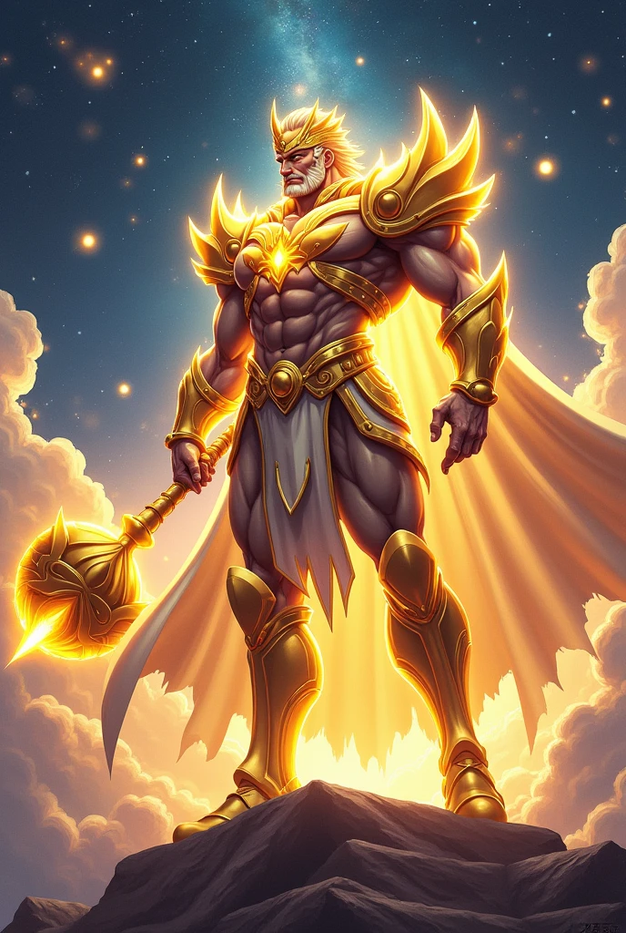 (masterpiece, best quality:1.1),
(ultra highres, ultra-detailed:1.2) ,god of thunder,handsome,tanned dark skin,(Indian Armor),Holding a Vajra,(sunglasses),(fullbody),divine,thunder effects,(yellow sparkle:1.5) ,
