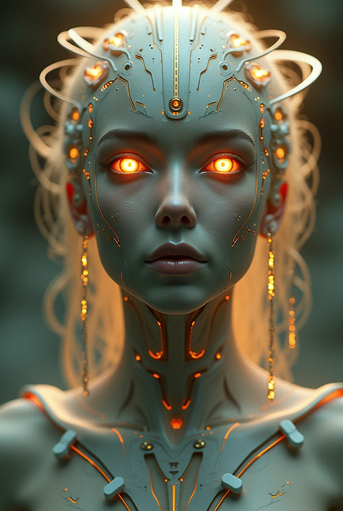 hyper detailed masterpiece,realistic,DonM1un4rN3wY34rXL  female borg, , mace in  42 abnormal termination augmented ,  <lora:myLora\DonM1un4rN3wY34rXL-000006:.8>,