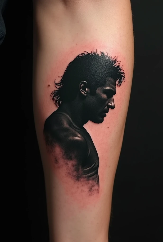 Dark male cattleya tattoo