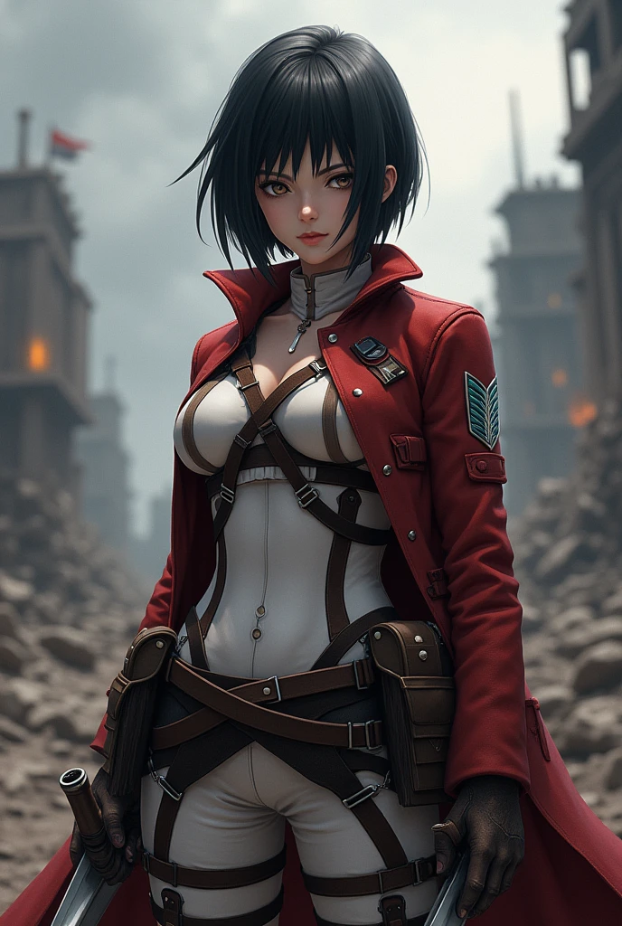 Imagem de Mikasa Ackeman na cidade vestindo traje preto com capuz e espada, red scarf around neck, badass anime 8 k, 2. 5 d cgi anime fantasia arte |, Ross Tran 8 K, por Yang J, Guweiz em ArtStation Pixiv, female action anime girl, Arte em estilo Guviz, fanart melhor artstation, Fleuma no escarro, muco | germe da arte, assassina feminina bonita,peitos grandes, corpo definido, guerreira, sensual, zoom em seus olhos, Mikasa is in her bed at night, (1girl em)、(realisitic)、( fotorrealista:1.5)、Batomornsardas、cabelos pretos, 8k UHD、(filmgrain) extremamente delicado e bonito、8k, alta qualidade、alta resolução, ju、ighly detalhado、belos olhos detalhados、 olhos e rosto extremamente detalhados、obra prima、(lighting like a movie)、(pele de alto detalhe:1.2)、8k UHD、Digital SLR、a strong illumination of fire、alta qualidade、filmgrain、obra prima, qualidade superior, alta qualidade, alta resolução, ((muito nitido)), Photo taken with long-range professional camera, alta qualidade, preservar face, sensual