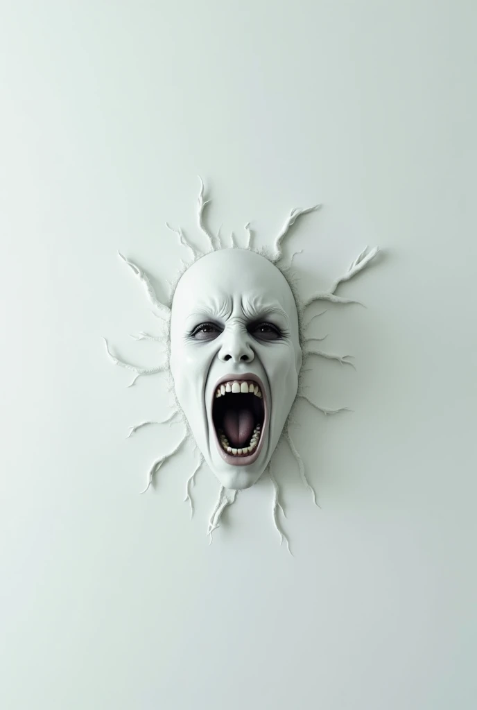 banshee Irish legend Focus In profile screaming with hatred flying Type of predetermined image Flying with hair in the wind Possessed diabolic surreal image ghostly dark Focus on the scream Calavera style bones ghosts