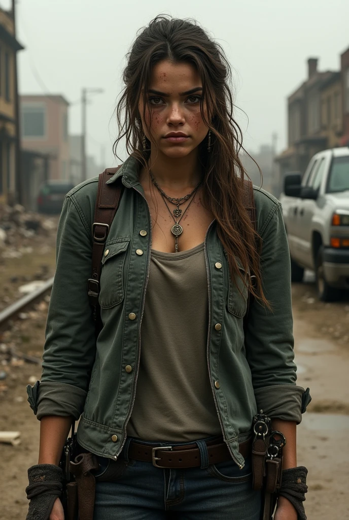 Girl in a post-apocalyptic world