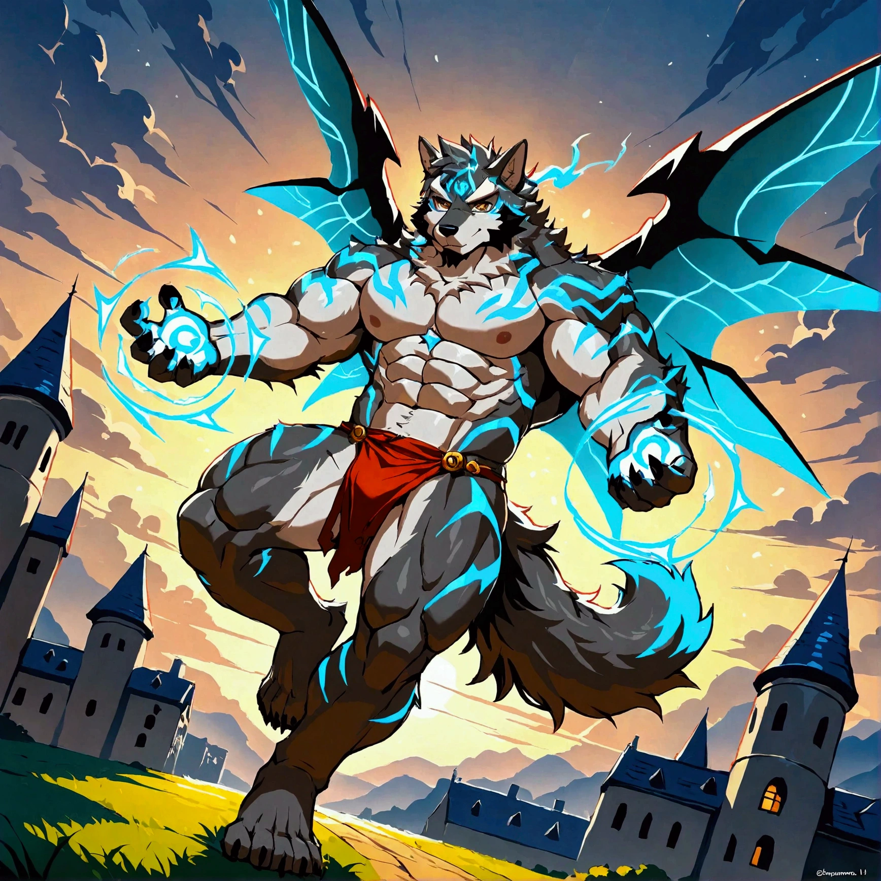 character focus, full body, looking away, dynamic angle, full body in Michelangelo Buonarroti style, housamo style, digital illustration anime, BREAK muscular middle-aged daemon man, silver gray skin, megabat wings, complete anatomy, perfect proportions, beautiful thigh gap, fluffy body, intricate fur details, beautiful fur texture, BREAK (a detailed elegant daemon 1 tail), detailed toe, 5toes, 5toes nails, beautiful foot, BREAK detailed hands, 5fingers, 5fingers nails, BREAK aesthetic anime face, insanity detailed face, male face, big face, square jawline, aesthetic anime eyes, detailed brown eyes, detailed brown cornea, detailed dark brown irises, detailed pupils, male eyes, big eyes, male eyebrows, innocent look, beautiful beard, BREAK clothed, costume, armor, loincloth, perfect composition, fighting, quantum electromagnetic life form force, dynamc pose, detailed painting landscape, kaleidoscopic swirls, old castle, indoor, full color HDR, BREAK masterpiece, official art, best quality, very aesthetic, absurdres, super fine illustration, great quality, BREAK noise reduction, very highres, large filesize, high quality, 32K, 8k wallpaper, dynamic lighting, BREAK insanity detailed, ultra detailed, intricate details, extremely detailed, detailed texture, an extremely delicate and beautiful, BREAK e621 illustration, osukemo, kemohomo, anthropomorphic, furry, cartoon, harmonious body, pastoral face, virtuous eyes, epic atmosphere