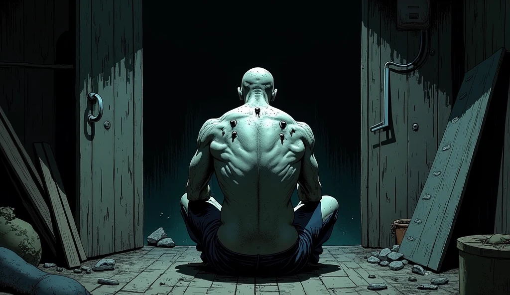 Demon sitting thinking