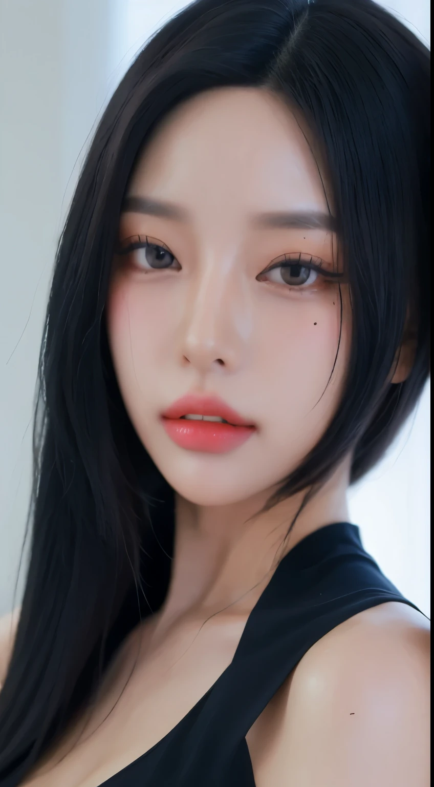  Korean model  , Head model   , Unique head details, Cyberpunk fashion,   near future   , Double eyelids,  big lips , Professional makeup  