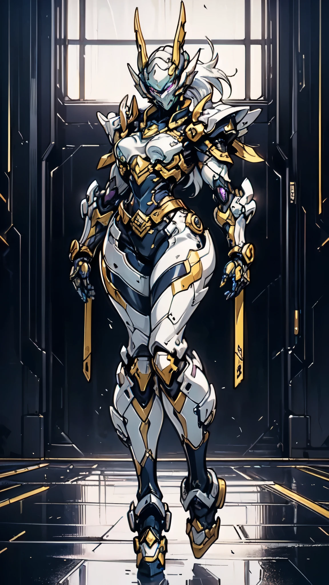 (masterpiece:1.5, best quality:1.5, extremely delicate:1.5), a woman wearing a full-face helmet, high-tech biomimetic armored combat suit, (a composite layered chest armor), the design balances heavy with agility, fully enclosed shoulder guards, matching arm and leg guards, a belt of gemstone, (the color scheme is primarily Purple with Blue and Yellow accents, Organic Biotech, Concept Inspired by succubus, glowing eyes, armor glows), stand of a futuristic sci-fi city, this character embodies a finely crafted fantasy-style armored hero in anime style, exquisite and mature art style, metallic, high definition, highres, ultra-detailed, ultra-fine painting, professional, perfect body proportions, golden ratio, anatomically correct, symmetrical face, extremely detailed eyes and face, high quality eyes, creativity, RAW photo, UHD, 32k, Natural light, cinematic lighting, (masterpiece-anatomy-perfect:1.2)