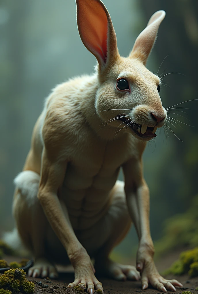 (by darkgem:1.4), masterpiece, best details, real life, depth of field, detailed background, (bright lighting:1.4), nude, solo, (anthro), genitals, with bushy pubic hair and armpit hair, snarling, growling, attitude, clear details, powerful, pleasure, self-pleasure, perfect hands, (stinky, smelly:1.2), covered in fur, genital close up, fangs, tongue, paws, claws, tail, detailed nipples, ((anthro female opossum:1.4), sexy girl woman, monster girl, femme, muscular, hairy pussy, exposed vagina, (breasts:1.2)), leaning towards viewer, fingers in pussy, two arms, two hands