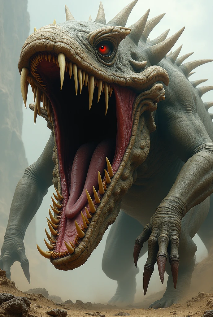 (best quality,4k,highres,masterpiece:1.2),ultra-detailed,(realistic,photorealistic,photo-realistic:1.37),creepy monster climbs tree,serpentine body,many legs,big claws,huge teeth,portraits,dark color palette,dramatic lighting