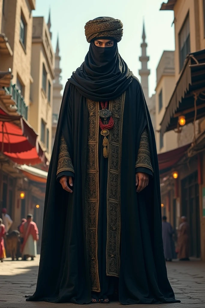 Arab man no face visible