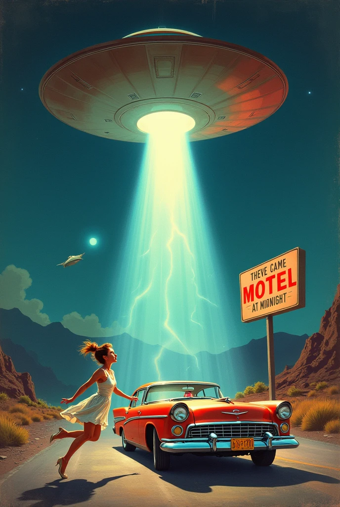  ((alien abduction in dormitory, girls in underwear, strange devices,claws)) Mort Kunstler, Norman Saunders, Basil Gorgos, Frank Frazetta, Wally Wood, Bernie Wrightson, Mexican Fumetti style, 50s 60s aesthetic, Men's action magazine aesthetic, very vintage retro, lurid and vivid colors, soft lighting, medium contrast, HD, 8x, intricately detailed, action magazine, vintage EC horror comics, 
