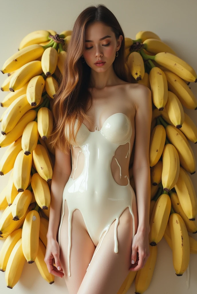 sexy banana woman holding sign with words "PEEL ME"<lora:PAseer-SDXL-EveryThingisBanana:0.8>, (Extremely Detailed Oil Painting:1.2), glow effects, godrays, Hand drawn, render, 8k, octane render, cinema 4d, blender, dark, atmospheric 4k ultra detailed, cinematic sensual, Sharp focus, humorous illustration, big depth of field, Masterpiece, colors, 3d octane render, 4k, concept art, trending on artstation, hyperrealistic, Vivid colors, extremely detailed CG unity 8k wallpaper, trending on ArtStation, trending on CGSociety, Intricate, High Detail, dramatic, absurdes