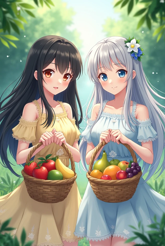 Octane Render、(Hyper-detailing: 1.15)、(Soft light、sharp: 1.2)、morning、Harvesting grapes, Enjoy grape picking、Distinctive ethnic hair ornaments、 Fuji Film, F/4.0, masutepiece, Anatomically correct、A smile, radiant light