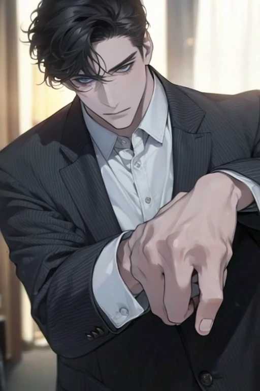 Handsome man jerking off