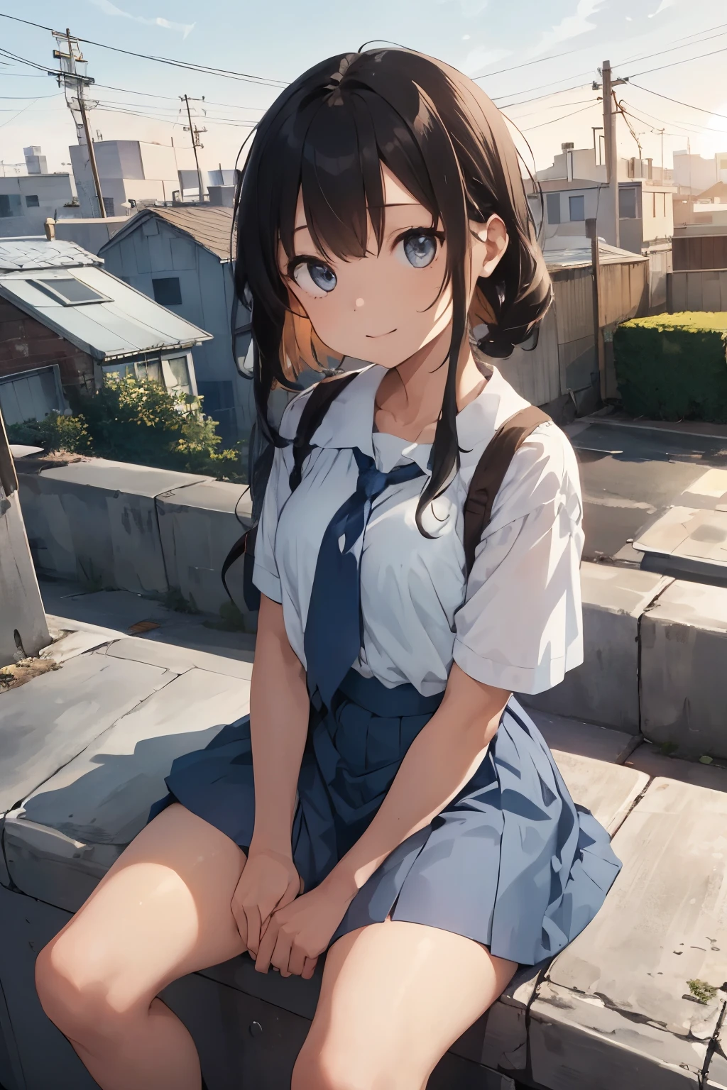 highest quality、In 8K、masterpiece、nffsw、超A high resolution、RAW photo、(Photoreal:1.3)、natural soft light、side light、(The wind is blowing)、(Depth of the bounds written)、Slender、(whole body:1.2)、best shadow、detailed face and eyes、real students、sharp pupils、side shot、whole body, Blue sky、Chinese town、beautiful face、blurred background、20 year old beauty、shiny skin、chestnut hair、bun hair、green eyes、Chinese service、flower hair ornament、smile mischievously:1.2)、thighs thighs thighs、(on all fours:1.3)、(foot pose:1.2)、