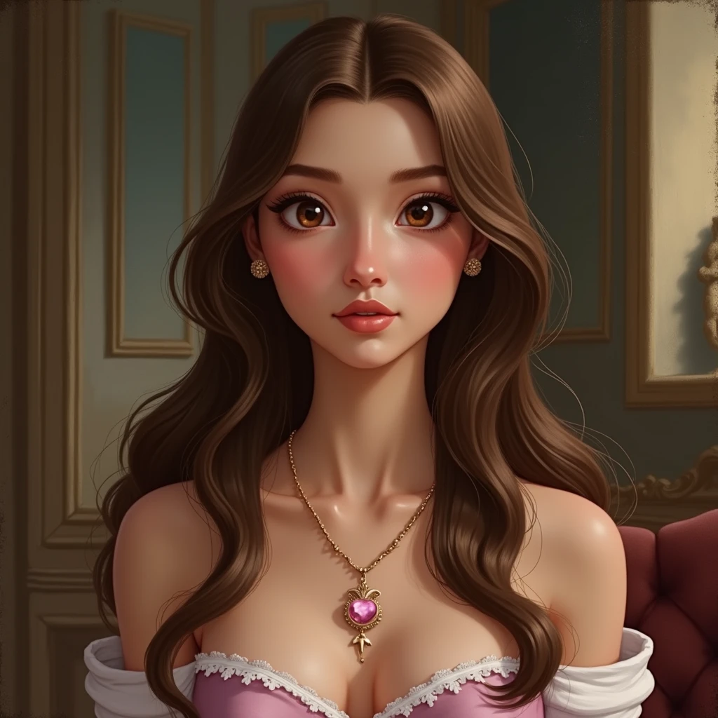 ((masterpiece)) ((Best Quality)) ((better resolution)) ((A pretty woman)) ((Looking straight in the face)) ((living room)) ((furniture)) ((Beautiful expressions)) ((better detail))