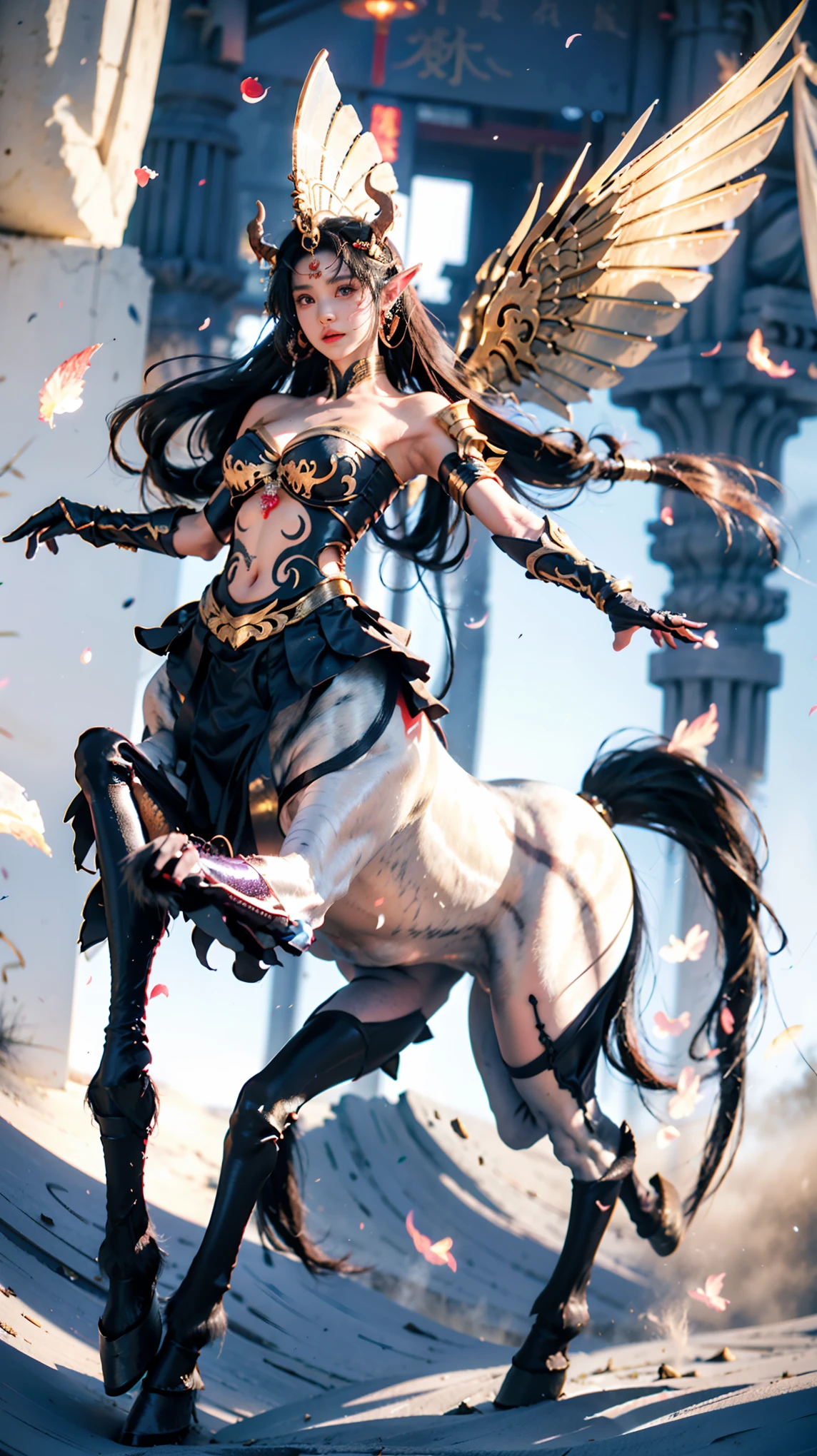  creates an epic picture ，超大广horn、Ultra deep depth of field ，Super focal length 、Super-sharp 、Super complex、 super detailed 、 super realistic 、 are colorful、 supernaturalism ， used an all-round three-dimensional moving camera ，多horn度拍摄， graphics to divide the scene and dynamically distribute the material 。 The Three Realms of the Multiverse（Elite Club 、The stars gathered ：2），（组群超过9位女皇horn色：2)Passionately interpret ：（ The all-in-one cybercentaur ，Centaur，Centaur：1.8）、（ Phoenix Empress 、Fairy Fairy of the Wind and Thunder 、 Mermaid of the Sea 、 Princess Sphinx of the Desert 、 Queen of the Sky 、 Fiery Fire Queen 、 The charming Conjuring Queen Tifflin )，每位horn色具有独特的外观特征和魔法能力， Special Organs 、Artifact Equipment、Special scenes and natural phenomena，Clearly layered，Lively action，Creative Layout ，（ combines various styles and high quality fabrics ：2）， Dragon Queen Blue Purple Tights ， Exquisite Combination Scenes ， super sexy 、 Super Curve 。 Inclusive Display ， details are true ，Super intricate details， ultimate clarity ， Ultra high quality output ， makeup fine-tuning to make facial features 、 asymmetrical appearance ， neoclassical Chinese and Western style （Dress、Casual Clothes、Warframe、 cyberpunk、Wedding Dress）， Advanced Brush Tool ， Combining Mythical Legends and Monster Characteristics （horn、tail、Tentacles、Wings、Feather、scale、nail、hoof、Anti-Joint 、Arthropod、fur、Chitin 、Pattern、Tattoo、, ornate decorations, etc. ：2)， Physiological Perfection、 standard medical beauty 、 Biological Adjustment ， Super Giant Teardrop Papaya Big Chest 、Round and straight、Enchanting and sexy、Low body fat percentage ，The infinitely changing miracle magic decoration ( invisible coding ：2)， The Sphinx Cat Princess of the Desert 。Perfect childlike look，Perfect muscle lines， Narrowed Ribs 、Smooth shoulder blades、纤瘦腰腹与 Super Giant Teardrop Papaya Big Chest 形成强烈反差，Long body 、Beautiful curves、 Proud Business Line ， Special Moves ： Side knee bends、 Straightens waist and raises head、 Bunny jumps with hands behind back、 Spreads and raises knees、 Lifts head on the ground、Side bends、one knee up、 Group Ballet, etc. ， Frequent interaction ，Lively action， Jade horizontal chest 。City mountains glow，Vegetation is abundant， Neon Symbols Float ， Each character has a unique appearance Features and Magical Abilities 。Refer to Onlyfans 、 tiktok 、 Douyin and other social media materials ， Using Mindjourney 、 Stable Diffusion advanced brush tool 、 Material Texture Pack、Special model library、Real Motion Capture Library。Fun，Light Code ， Commercial Giant Production ， Clean Picture ，True story，Vivid image， Turing Test ，Micro-expression，Grand Prize Entry，Focus on people， Highlight Moments ，Magnificent epic，Sacred，Group of people， Illusory Aura ， holiday atmosphere， Fire Flash ，Colored smoke，tension，Rendering，jelly，} Lens Language ，A metaphor for concentrated computing power 、Implicit 、 Implies （Hall of Fame Characteristics、性tension：：1.5）。