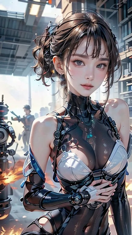 Hermosa foto de cuerpo completo de Reika, black latex bodyshuit, Cabello ????? lacio, Science-Fiction, Cyberpunk City en el fondo, Gantz, Al estilo de Cyberpunk 2077, Foto ultra realista de una mujer hermosa, Obra maestra, La mejor calidad, CG, papel tapiz, HDR, alta calidad, Hi-Def, extremadamente detallado, {Hermosa cara detallada}, {hermosos ojos detallados}, (Luz detallada){{Detalles intrincados}}, {Altas Resoluciones}, ((Cara detallada)), Cara extremadamente detallada, Cara hermosa, {{ mujer joven}}, Ojos como joyas, neon light, claroscuro, Anime style, Clave visual, Detalles intrincados, Altamente detallado, impresionante, Vibrante, cinematic adult movie, 18+, NSFW