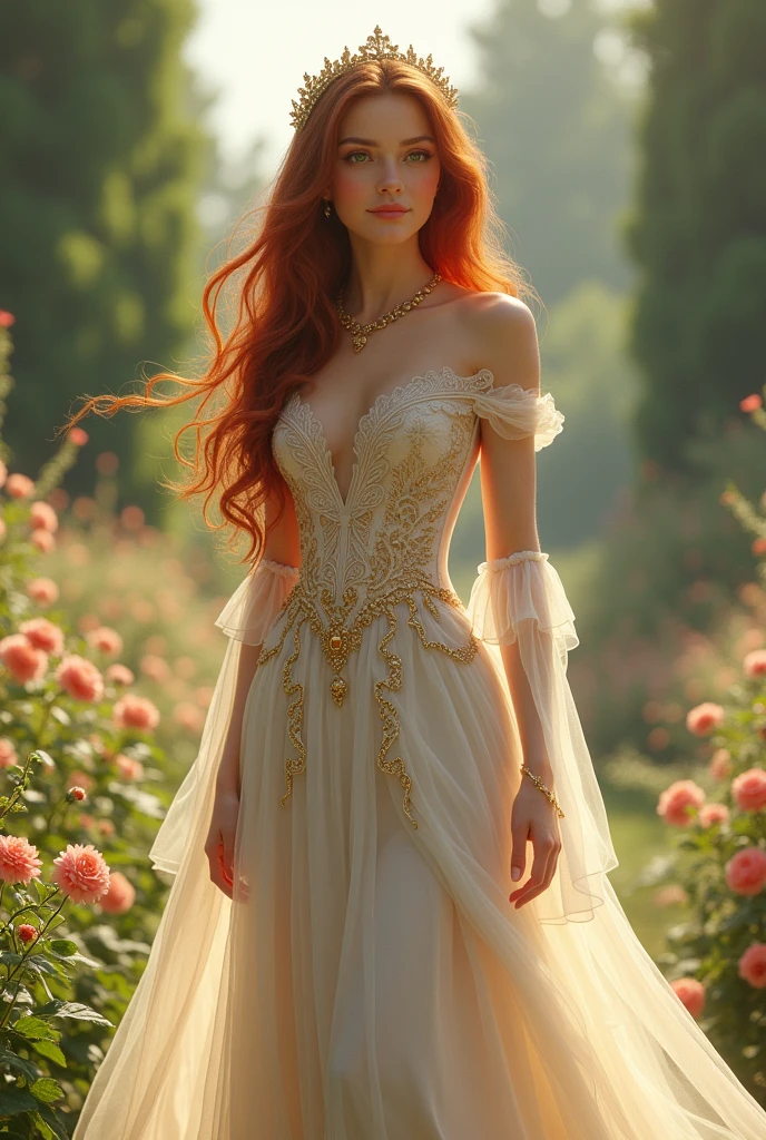 The beautiful goddess Persephone, whole body