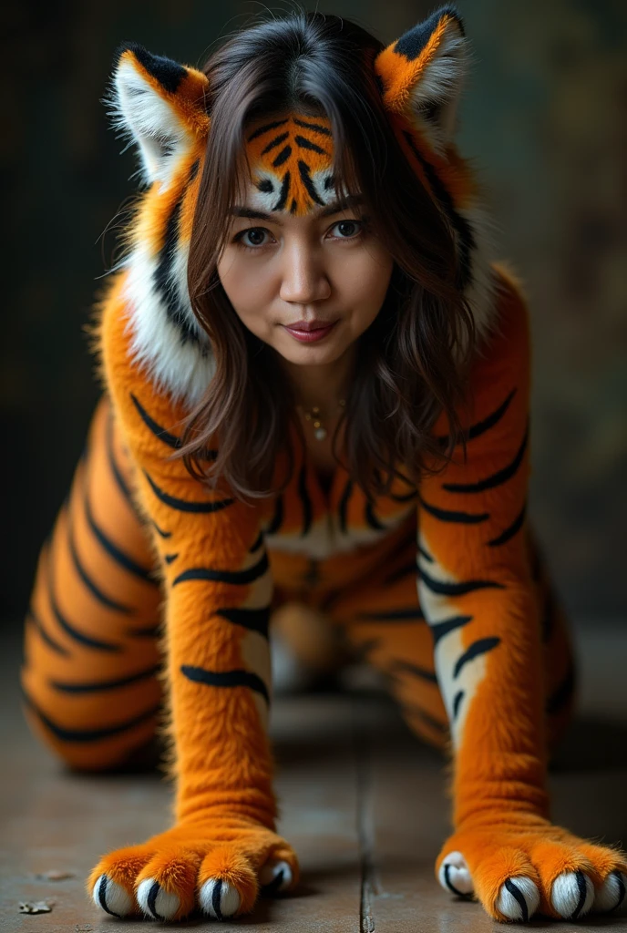 Tigress in a dress