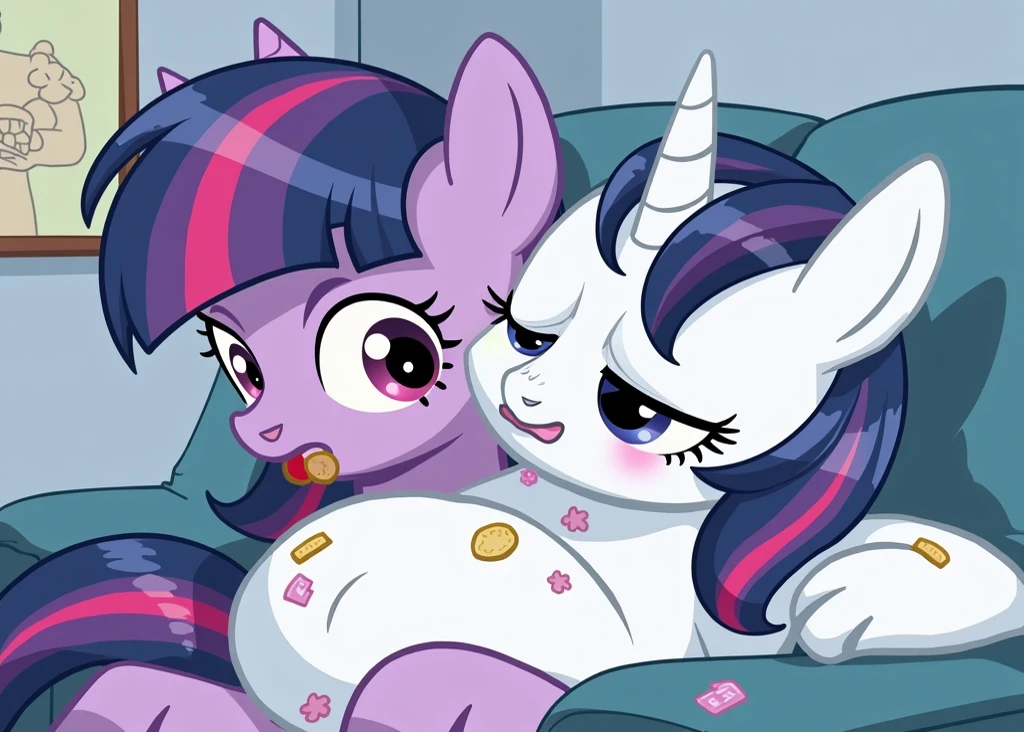 (twilight velvet), (twilight sparkle), (((2 girls))), (((sex on table:1.5))), ((my little pony)), detailed eyes, big perky butt, heart on butt, (glossy butt), (studio light), ((masterpiece:1.1)), 4K, ((panties down)), ((side view)), (balls), (penis), (holding butt), ((realistic light on body)), (pussy), (((very big butt:1.4))), (((orgasm of sex))), (((daughter fuck mommy))), (((very fat breasts:1.1)))