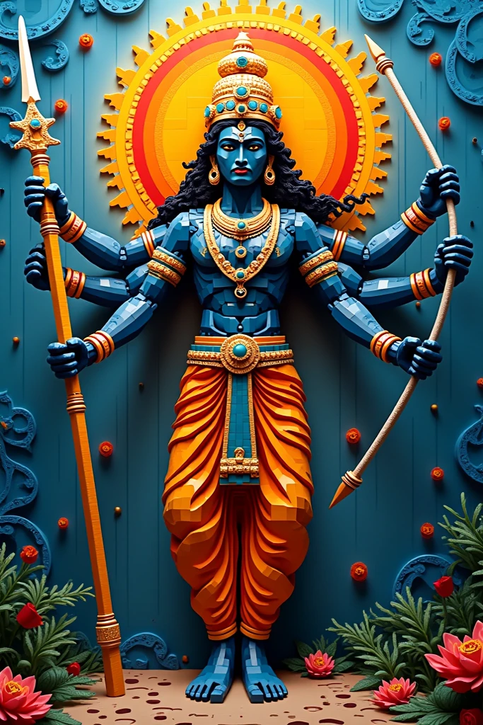 Vishwakarma logo of construction and architecture company 